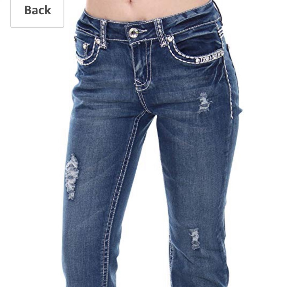 Jack David Mid Rise Flare Boot Cut Jean S96BP